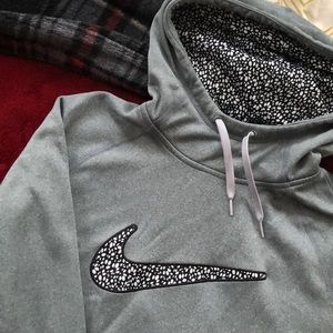 Nike Grey Pattern Hoodie